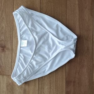 White swim bottoms
